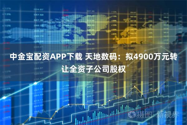 中金宝配资APP下载 天地数码：拟4900万元转让全资子公司股权